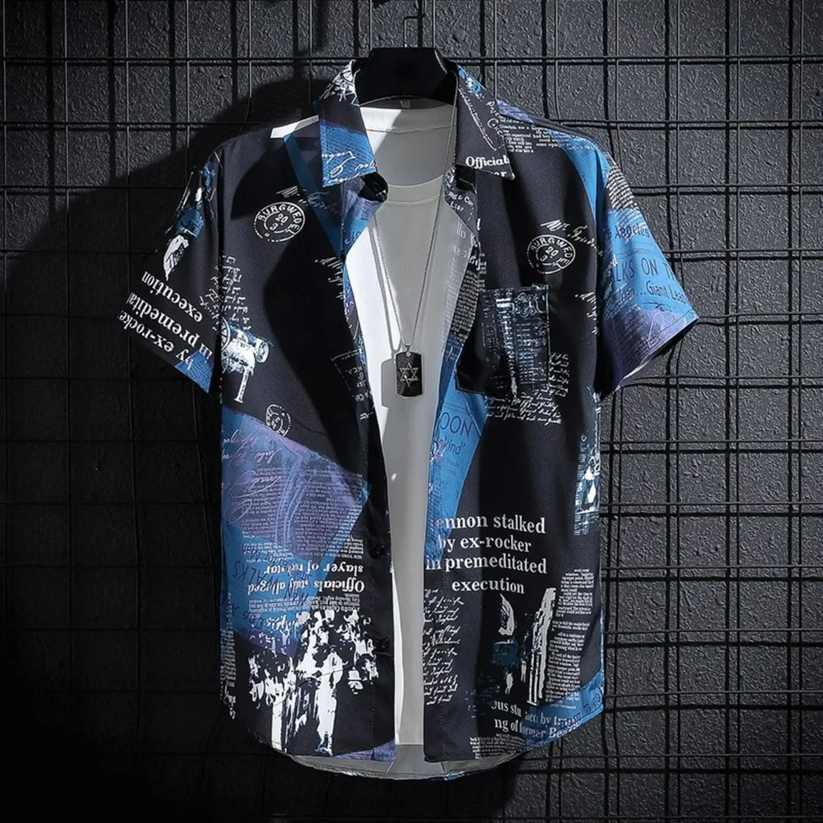 Men's Printed Beach Shirt