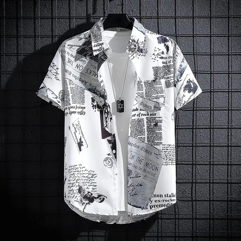 Men's Printed Beach Shirt