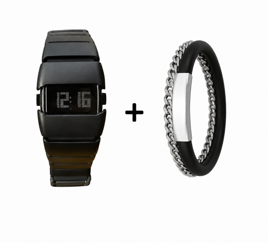 D Line Chrono Digital Watch +  Exclusive bracelet