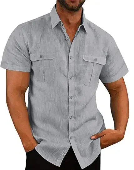 Men's Linen-Blend Shirt