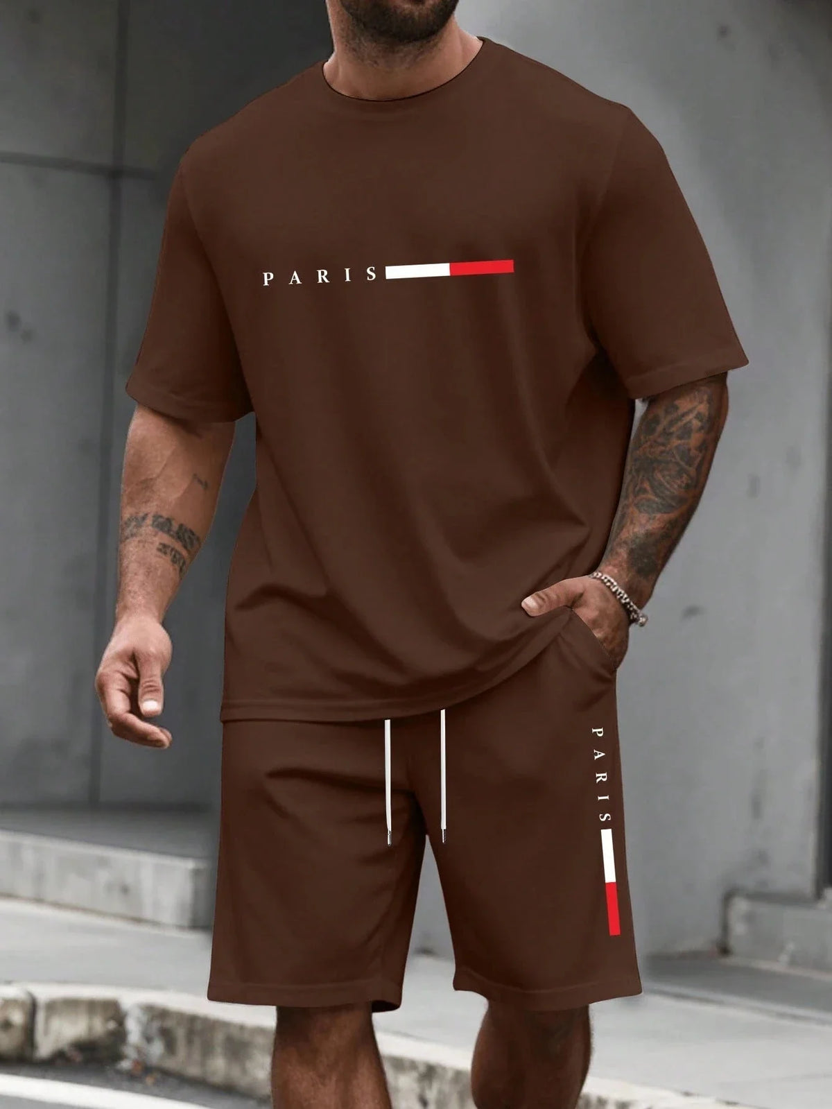 Men's 2-piece set (shirt and shorts)