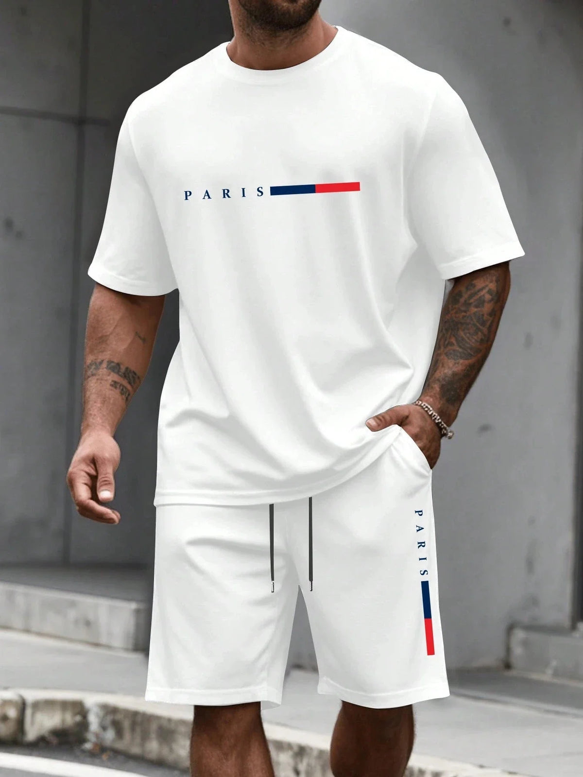 Men's 2-piece set (shirt and shorts)