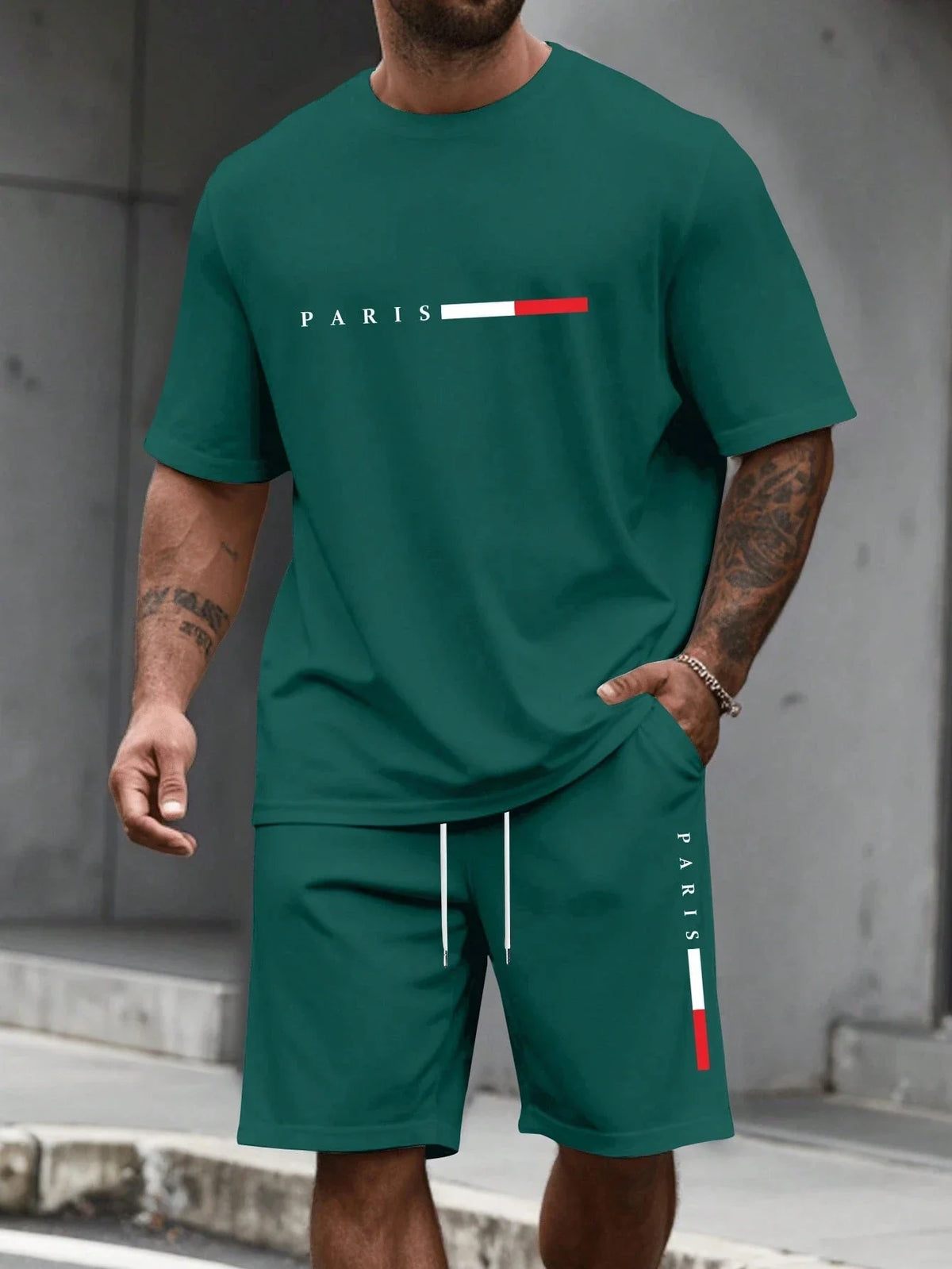 Men's 2-piece set (shirt and shorts)